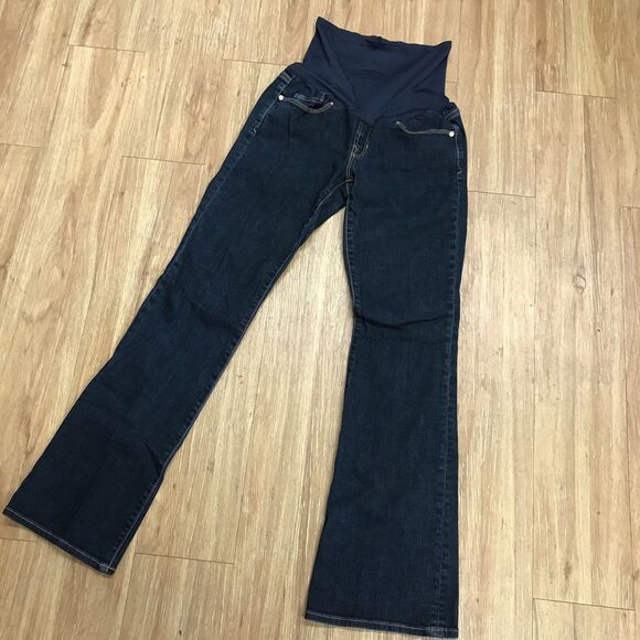 Gap Womens Jeans‎ Size 2R 2 R 26 Sexy Boot Cut Maternity Dark Wash Blue Denim - Picture 3 of 5